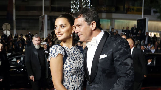 Herečka Penelope Cruz a jej kolega Antonio...