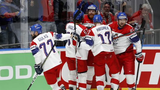 českí hokejisti radosť