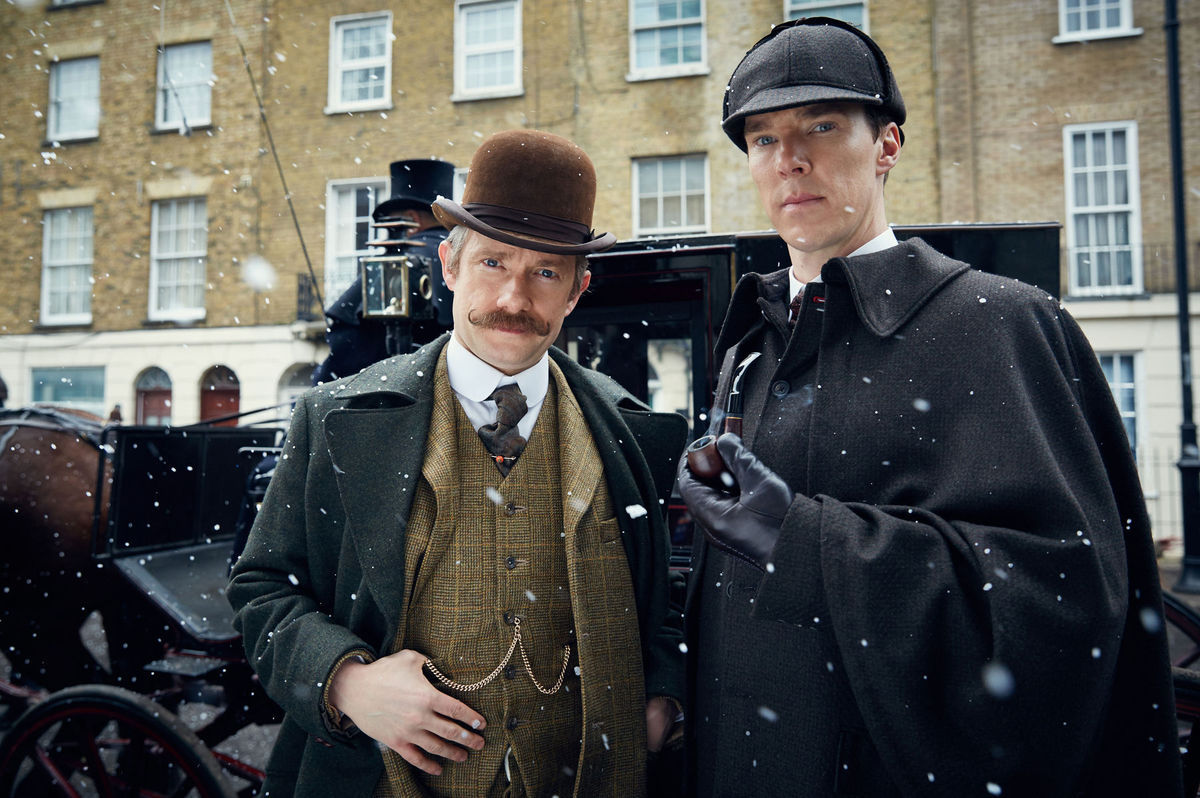 Zľava Martin Freeman a Benedict Cumberbatch ako...