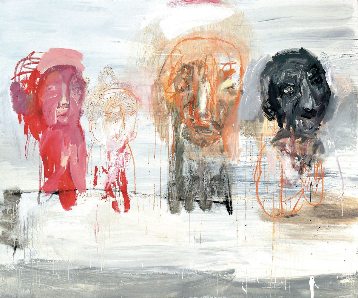 Veľký stôl I., 170x200 cm, akryl na plátne, 2015