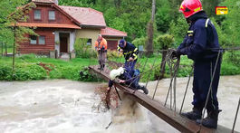 Oščadnicou sa valila veľká voda, hrozilo zrútenie mostov