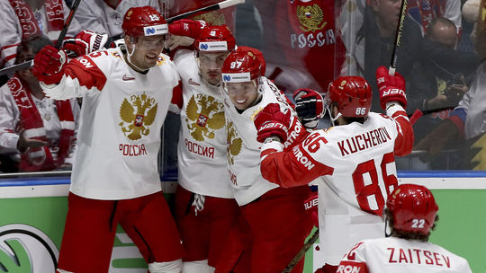 Ruskí hokejisti, radosť