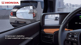 Honda E - virtuálne zrkadlá