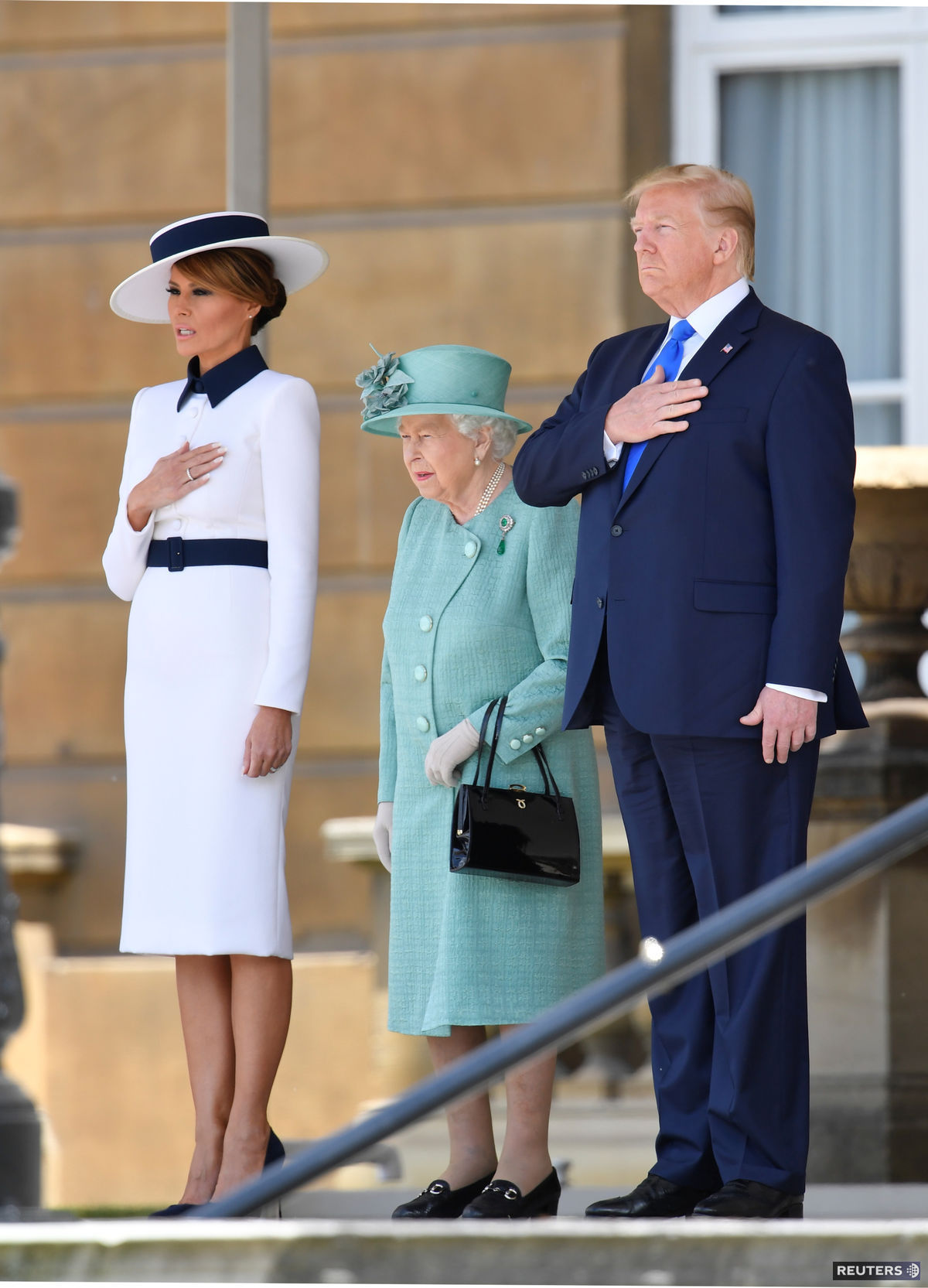Americký prezident Donald Trump a prvá dáma...