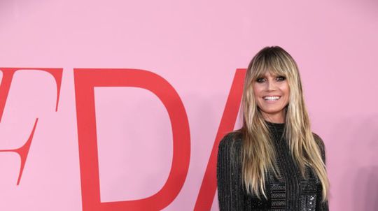 Modelka Heidi Klum  počas udeľovania  CFDA...