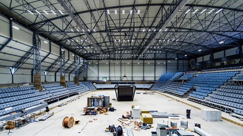 Vynovený hokejový štadión v Žiari nad Hronom.