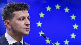 Zelenskyj v Bruseli vyzval EÚ na zosilnenie sankcií voči Rusku