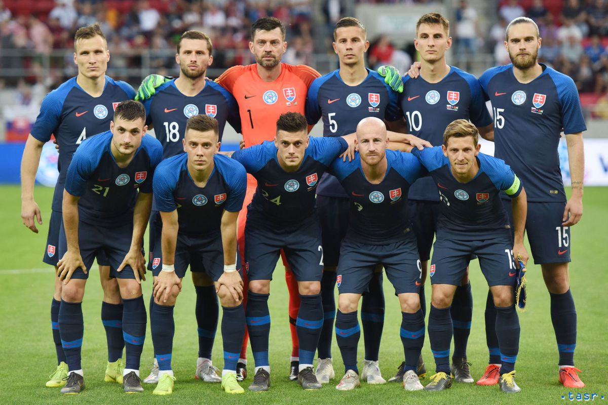 Slovenská jedenástka pred zápasom s Jordánskom.