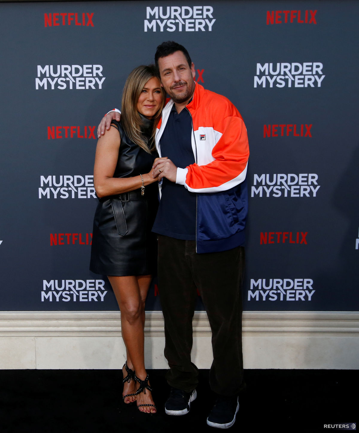 Adam Sandler a Jennifer Aniston na premiére...