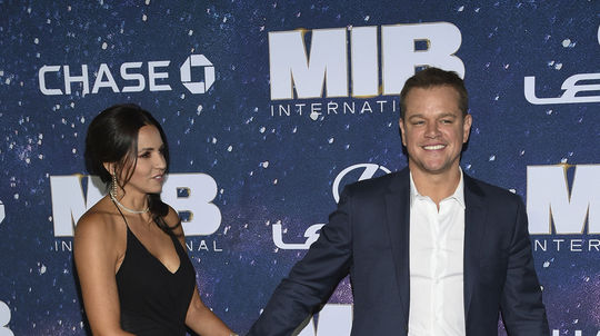 Herec Matt Damon a jeho manželka Luciana...