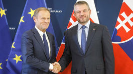 Pellegrini sa na úrade vlády stretol so šéfom Európskej rady Tuskom