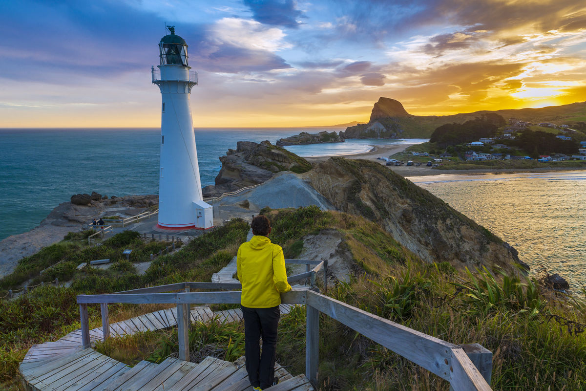 Jedna z najkrajších pláží na severnom ostrove...