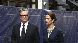 Herec Colin Firth a jwho manželka Livia Firth.
