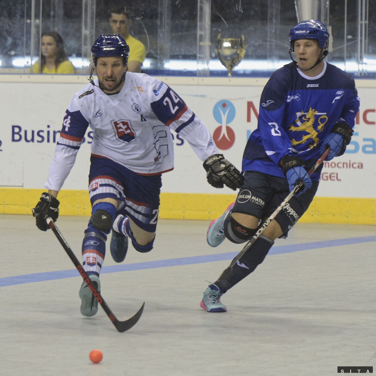 Milan Rampáček zo Slovenska a Juuso Nieminen z...