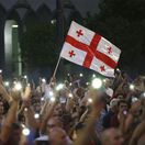 protest, demonštrácia, tbilisi, gruzínsko