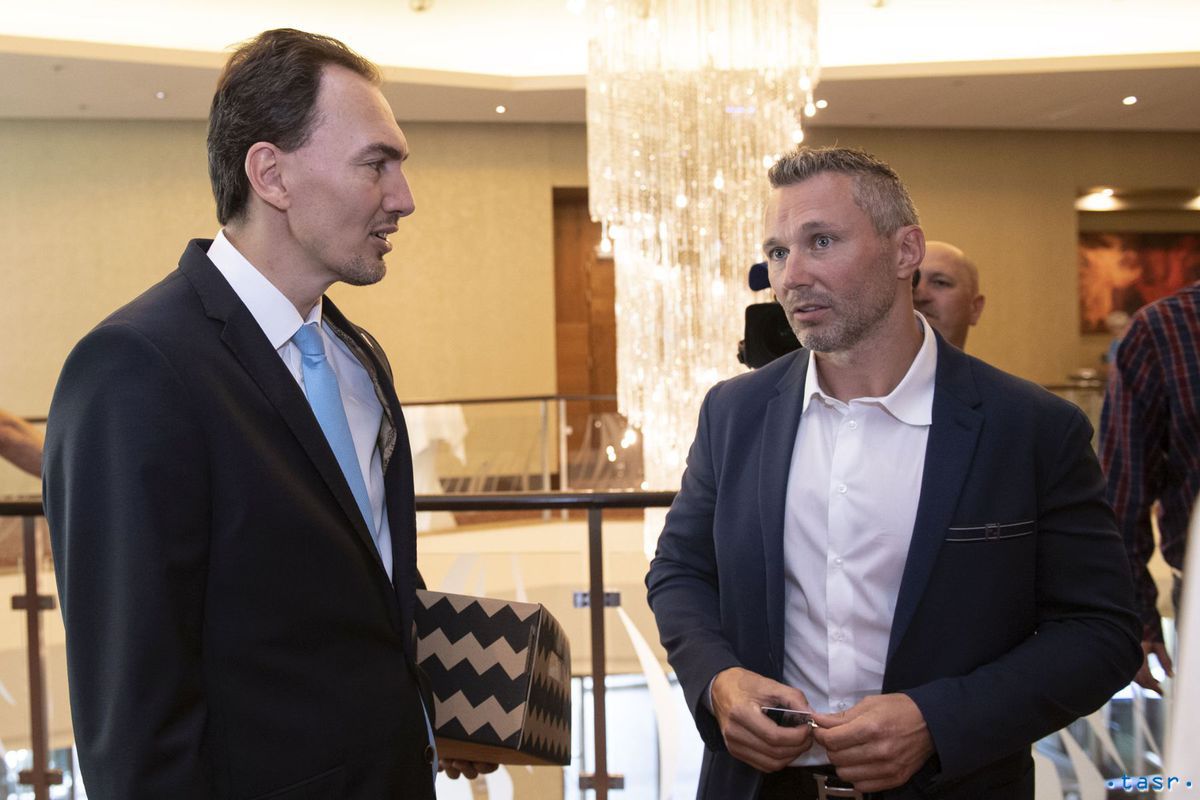 Miroslav Šatan a Ľubomír Višňovský.