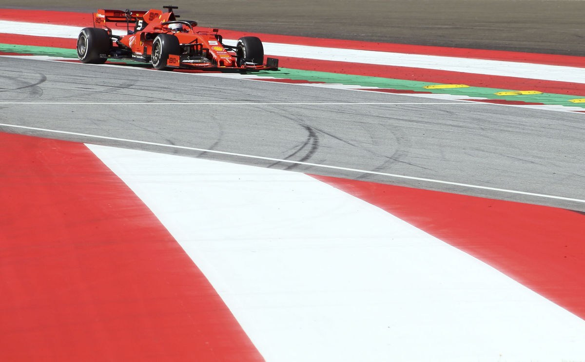 Sebastian Vettel na tréningu pred Veľkou cenou...