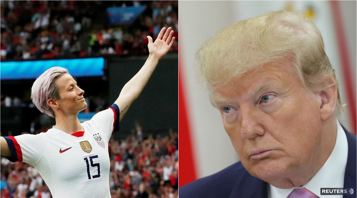 Americká futbalistka Megan Rapinoeová a...