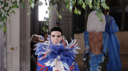 Modelka Hannelore Knuts na prehliadke Valentino...