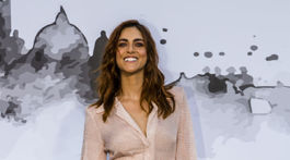 Herečka Miriam Leone prichádza na prehliadku značky Fendi Couture v Ríme. 