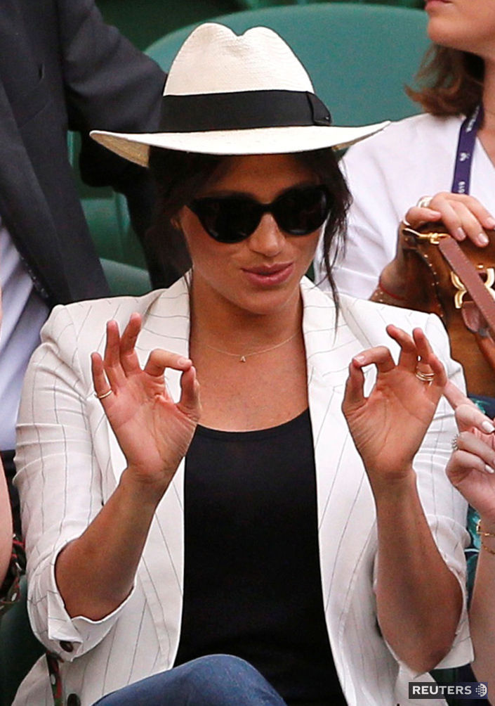 Vojvodkyňa Meghan zo Sussexu na tenisovom...