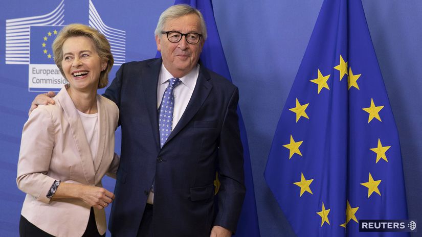 EÚ, Ursula von der Leyenová, jean-Claude Juncker.