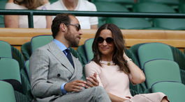Pippa Middleton a jej brat James Middleton sa prišli pozrieť na tenisový zápas spolu.