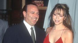 Speváčka Mariah Carey na zábere z roku 1996 s manželom Tommym Mottola. 