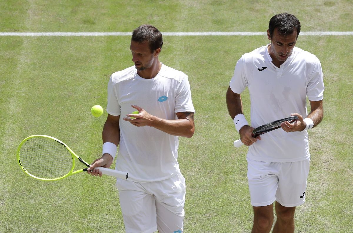 Filip Polášek (vľavo) a Ivan Dodig na archívnej...