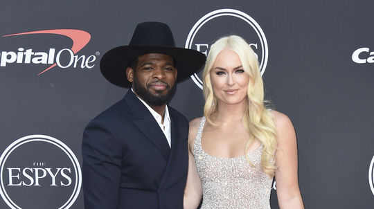 Hokejista P.K. Subban a jeho partnerka Lindsey...