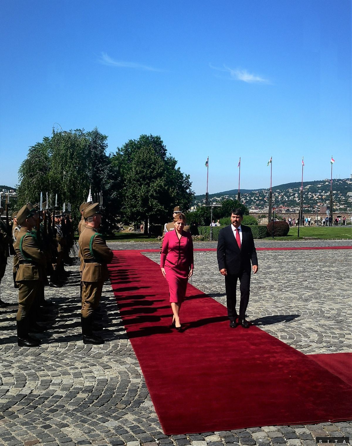 Prezident Maďarska János Áder a prezidentka SR...