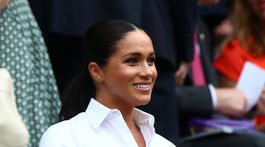 Vojvodkyňa Meghan vyzerala očarujúco na Wimbledone. 