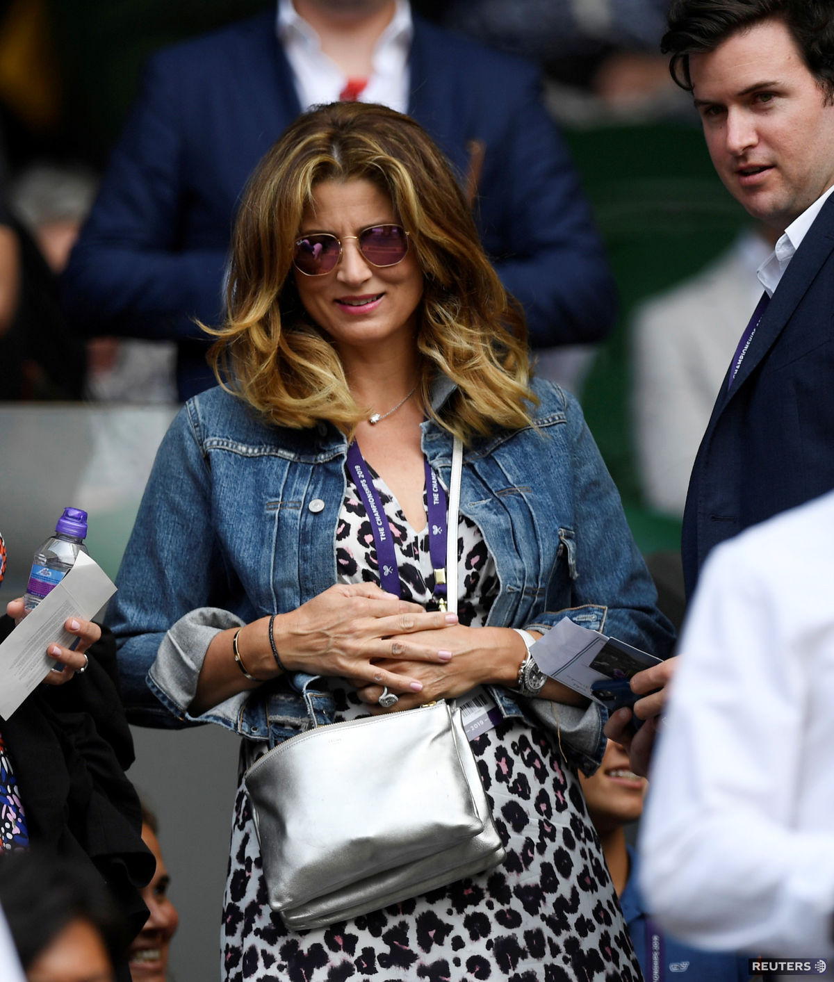 Mirka Federer prichádza na jeden zo zápasov vo...