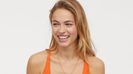 Jednodielne oranžové plavky H&M. Predávajú sa za 14,99 eura.  