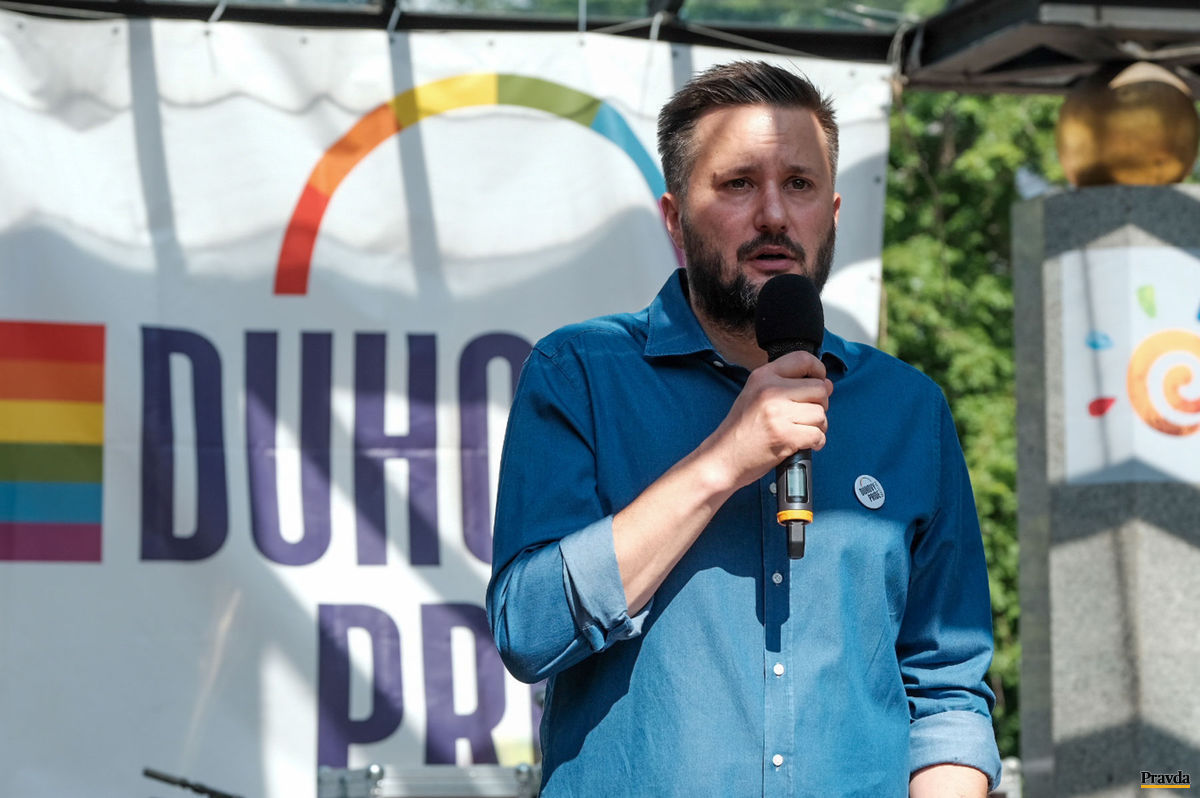 Primátor Bratislavy Matúš Vallo na Dúhovom Pride.
