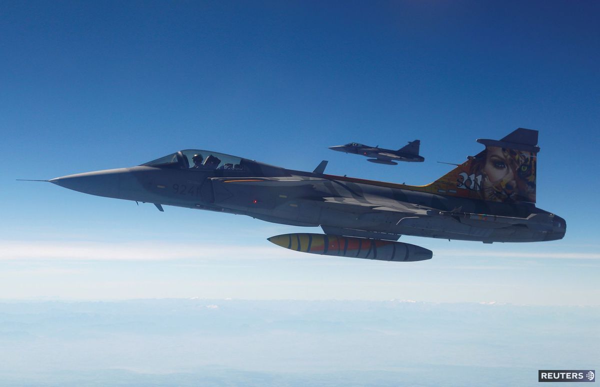 Švédske Gripeny.