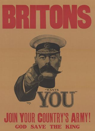 Maršal Herbert Kitchener na regrutačnom plagáte.