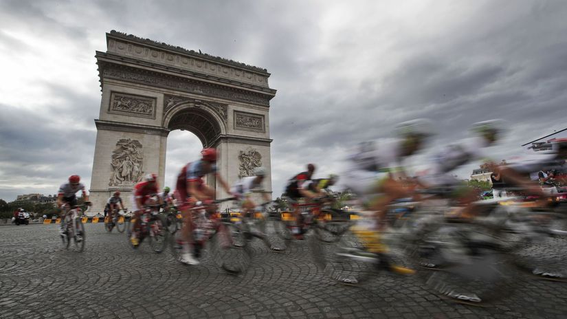 Tour de France, Víťazný oblúk