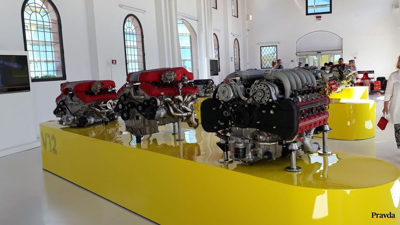 Múzeum Enza Ferrariho v Modene, časť expozície...