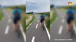 Kuriér na dodávke si skrátil cestu cez cyklocestu