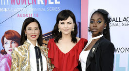 Zľava: Herečky Lucy Liu, Ginnifer Goodwin a Kirby Howell-Baptiste spoločne predstavili film Why women kill. 