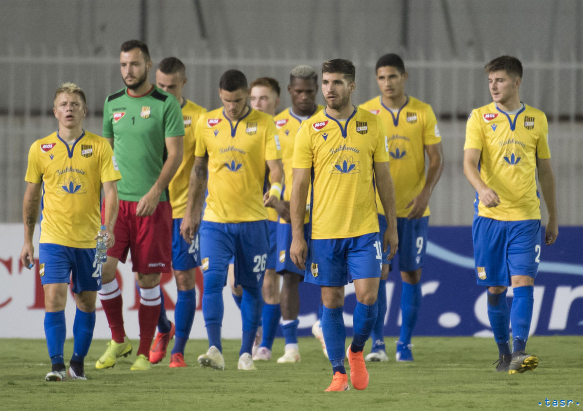 Futbalisti Dunajskej Stredy.