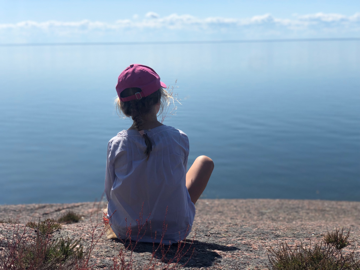 Švédska princezná Estelle na ostrove Blå Jungfrun.