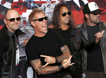 Členovia skupiny Metallica na zábere z roku 2012.
