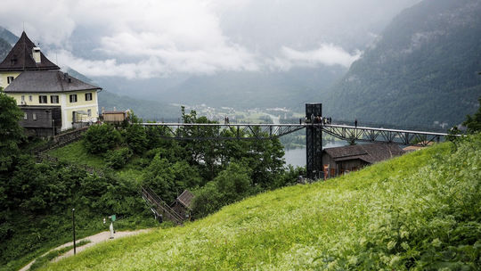 Vyhliadková platforma neďaleko soľnej bane. 