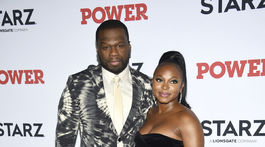 Výkonný producent Curtis "50 Cent" Jackson a herečka Naturi Naughton.a