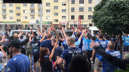 VIDEO: Chorály i prostredníky. Bratislava vítala fanúšikov PAOK