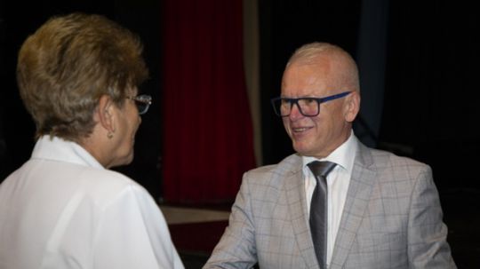 Rektor prof. Ferdinand Daňo na promóciách...