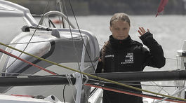 Švédska aktivistka Thunbergová sa doplavila do New Yorku