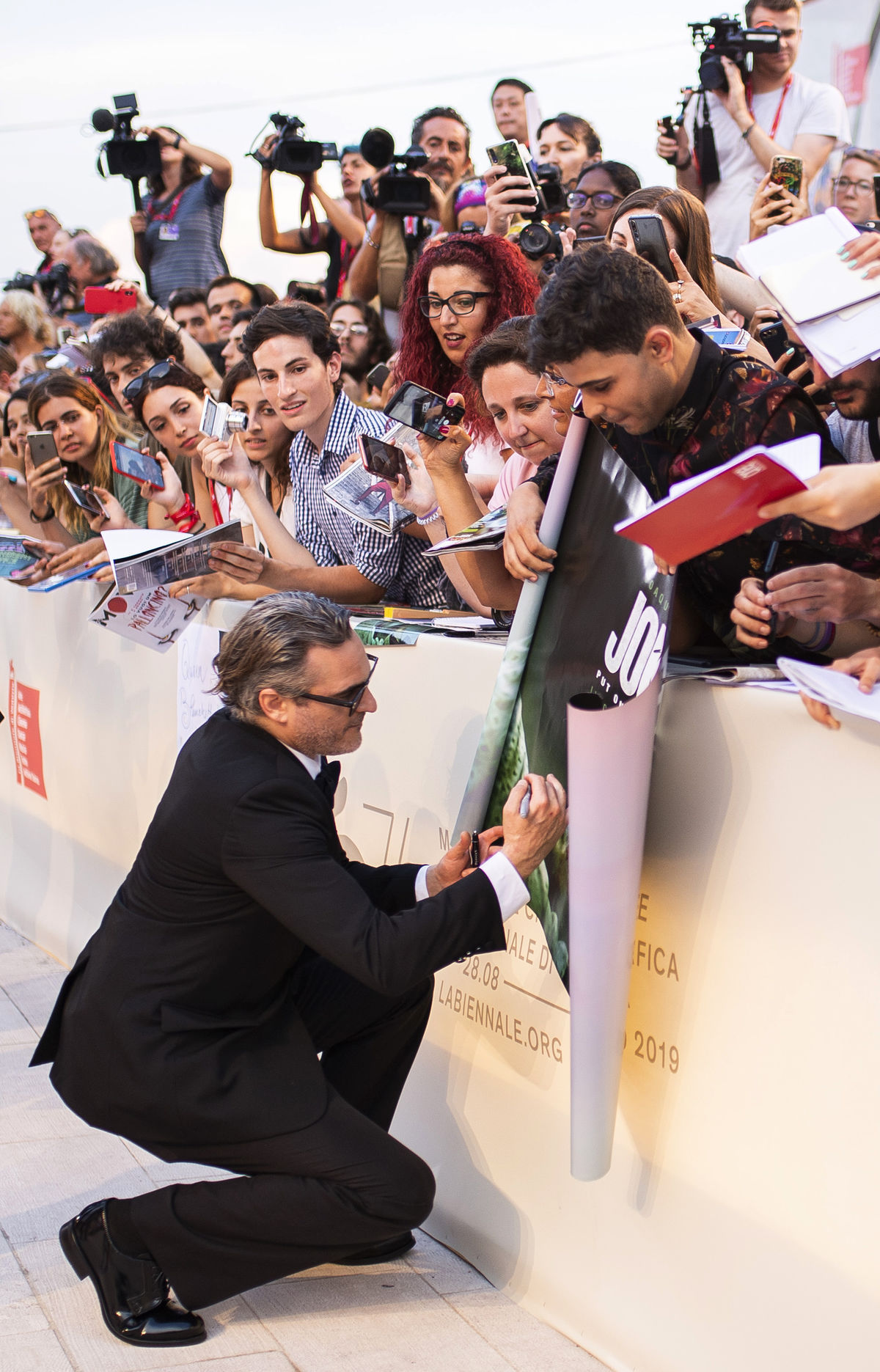 Joaquin Phoenix v Benátkach.